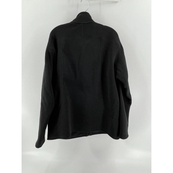 Patagonia Men's Black Full Zip Collared Fleece Sweatshirt Jacket Size XL - Picture 5 of 12